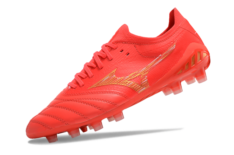 CHUTEIRA MIZUNO MORELIA NEO III JAPAN CAMPO - VERMELHA