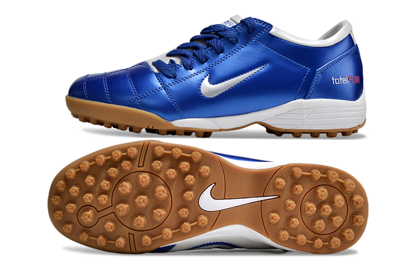 CHUTEIRA NIKE TOTAL 90 III SOCIETY - AZUL E BRANCA