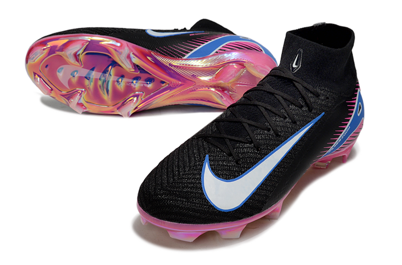 CHUTEIRA NIKE AIR ZOOM MERCURIAL SUPERFLY 10 ELITE CAMPO - PRETA E ROSA