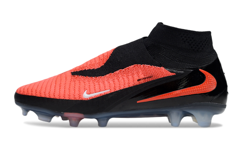CHUTEIRA NIKE PHANTOM 6 HIGH ELITE CAMPO - VERMELHA E PRETA