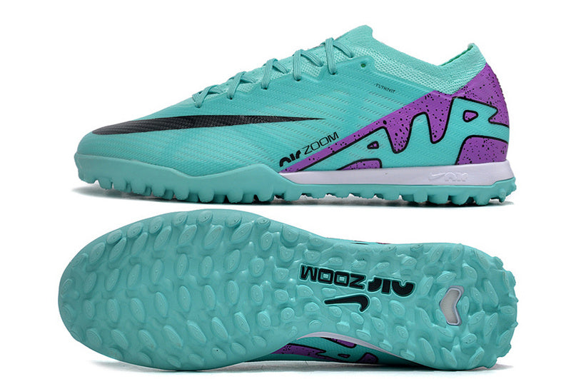 CHUTEIRA NIKE MERCURIAL AIR ZOOM VAPOR 15 ELITE SOCIETY "READY" - AZUL E ROXA