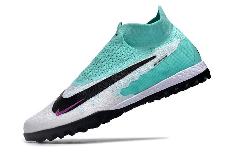 CHUTEIRA NIKE PHANTOM GX DYNAMIC FIT ELITE SOCIETY - BRANCA E AZUL
