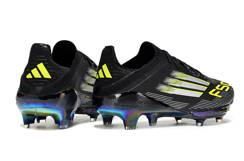 CHUTEIRA ADIDAS F50.1 LIGHTSTRIKE PRO ELITE CAMPO - PRETA E AMARELA