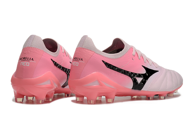 CHUTEIRA MIZUNO MORELIA NEO IV JAPAN CAMPO - ROSA E BRANCA