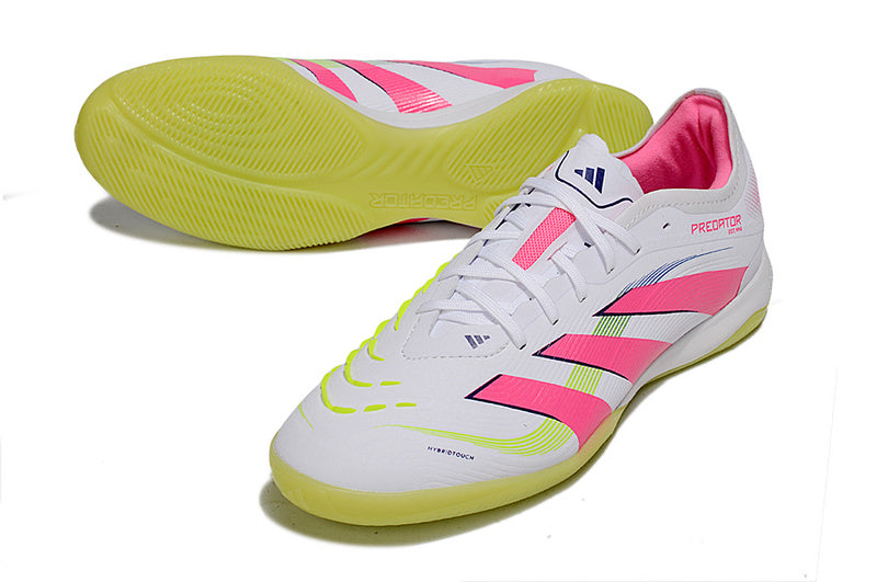 CHUTEIRA ADIDAS PREDATOR 25 ELITE FUTSAL "CELESTIAL VICTORY" - BRANCA E ROSA