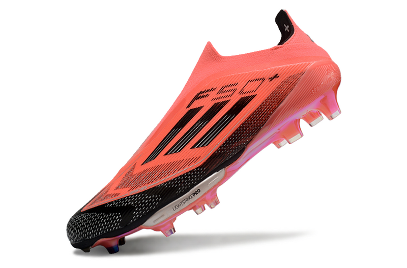 CHUTEIRA ADIDAS F50 LACELESS LIGHTSTRIKE PRO ELITE CAMPO - "VIVID HORIZON" – VERMELHA