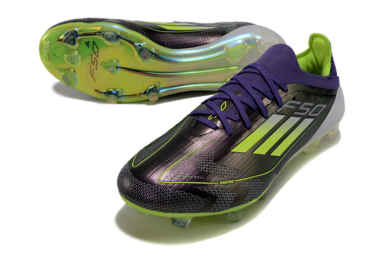 ADIDAS F50.1 ELITE CAMPO "FAST REBORN" - ROXA E VERDE