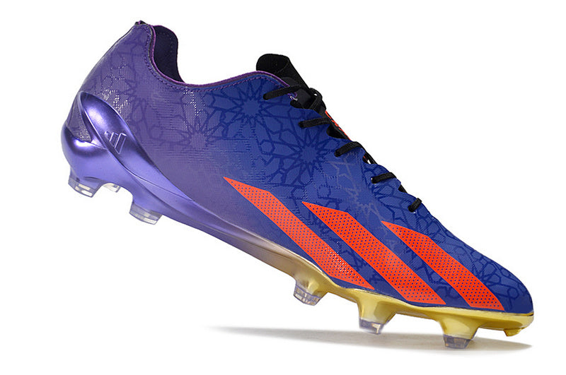CHUTEIRA ADIDAS X CRAZYFAST+ CAMPO "SALAH" - ROXA E VERMELHA