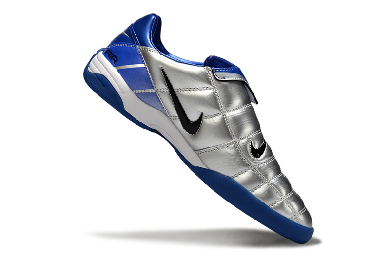 CHUTEIRA NIKE AIR ZOOM TOTAL 90 III FUTSAL - PRATA E AZUL