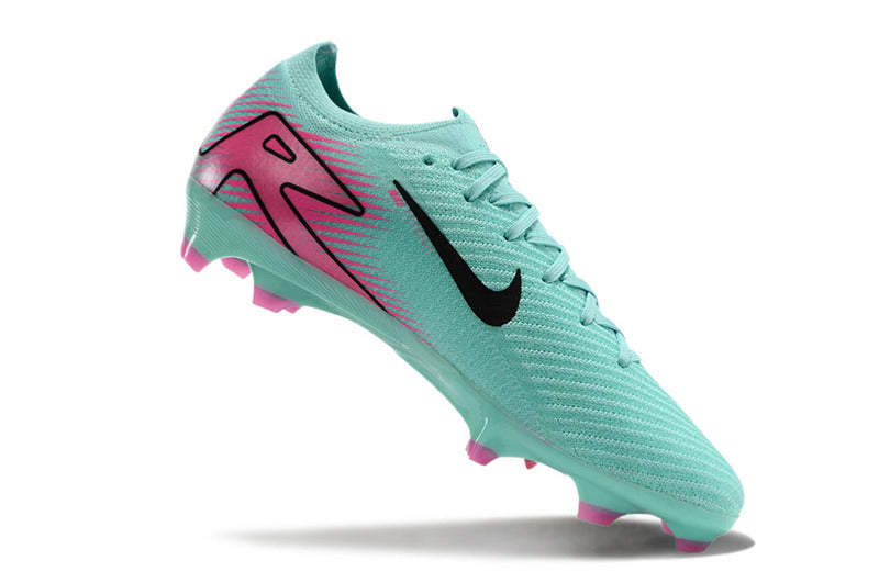 CHUTEIRA NIKE AIR ZOOM MERCURIAL VAPOR 16 ELITE CAMPO - VERDE E ROSA