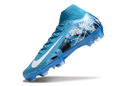 CHUTEIRA NIKE AIR ZOOM MERCURIAL SUPERFLY 10 ELITE CAMPO - AZUL E BRANCA