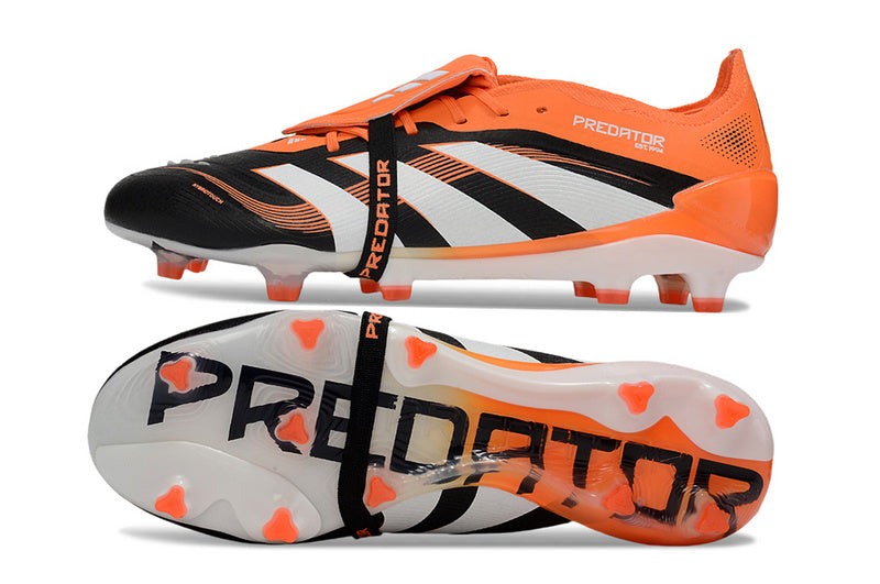ADIDAS PREDATOR 25 FT ELITE CAMPO - PRETA E LARANJA