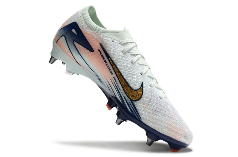 CHUTEIRA NIKE AIR ZOOM MERCURIAL VAPOR 16 ELITE TRAVA MISTA "DREAM SPEED 9" - VERDE ÁGUA E DOURADA