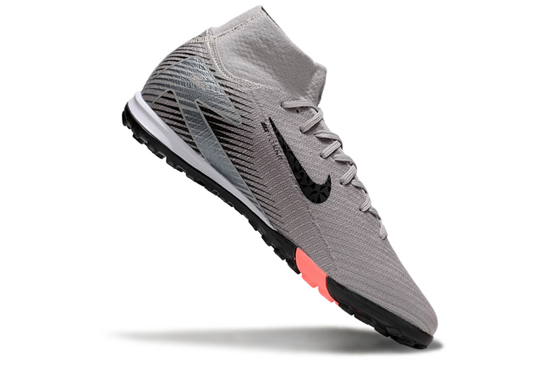 CHUTEIRA NIKE MERCURIAL AIR ZOOM SUPERFLY 10 ELITE SOCIETY - CINZA E PRETA