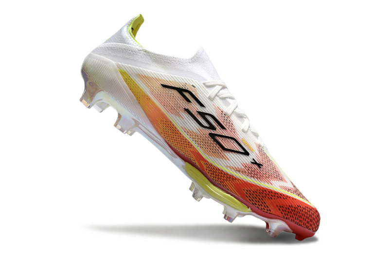 CHUTEIRA ADIDAS F50.1 LIGHTSTRIKE PRO ELITE CAMPO - BRANCA E COLORIDA