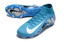 CHUTEIRA NIKE AIR ZOOM MERCURIAL SUPERFLY 10 ELITE CAMPO - AZUL E BRANCA