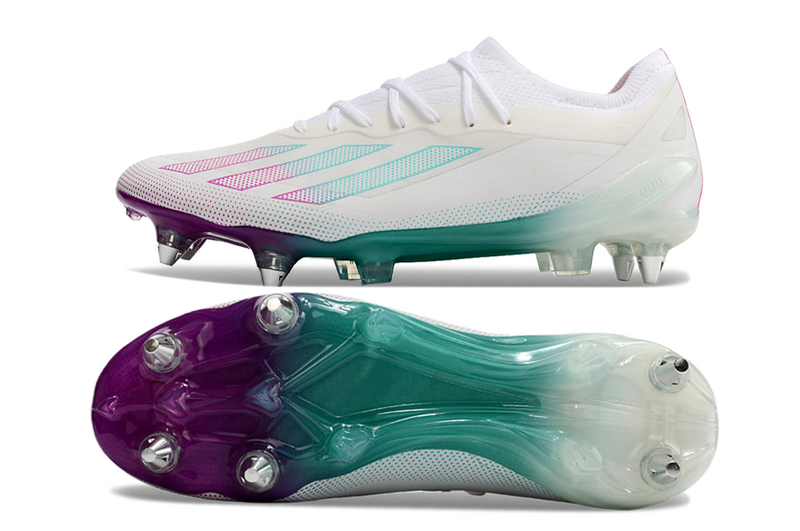 ADIDAS X CRAZYFAST.1 TRAVA MISTA - BRANCA E AZUL
