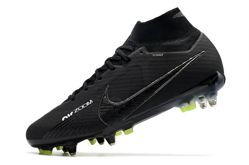 CHUTEIRA NIKE AIR ZOOM MERCURIAL SUPERFLY 9 ELITE TRAVA MISTA FIXA "SHADOW" - PRETA