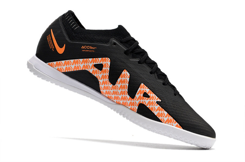 CHUTEIRA NIKE AIR ZOOM MERCURIAL VAPOR 15 ELITE FUTSAL - PRETA E LARANJA