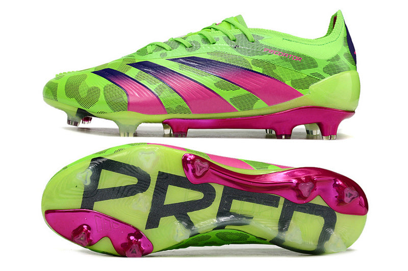 ADIDAS PREDATOR 24 ELITE CAMPO - VERDE E ROSA