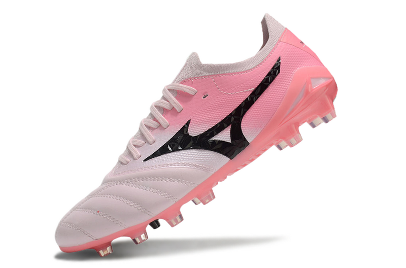 CHUTEIRA MIZUNO MORELIA NEO IV JAPAN CAMPO - ROSA E BRANCA