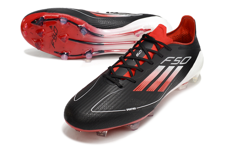 CHUTEIRA ADIDAS F50 ELITE CAMPO - PRETA E VERMELHA