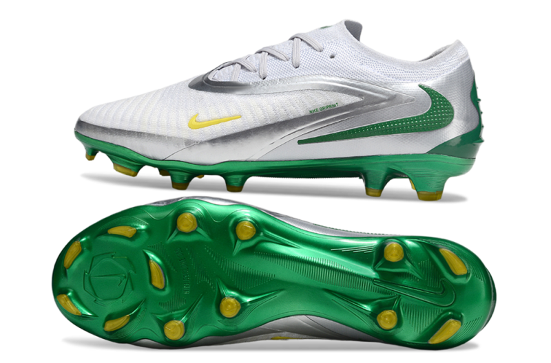 CHUTEIRA NIKE PHANTOM 6 ELITE CAMPO - BRANCA E VERDE