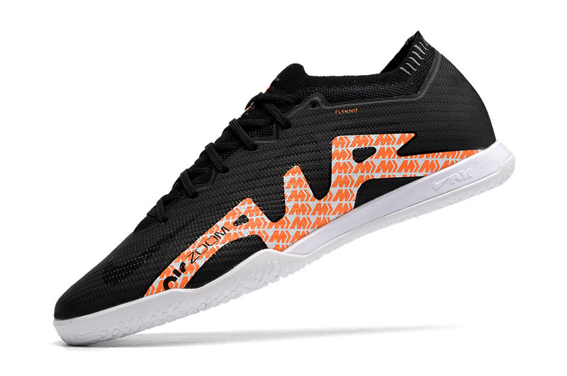 CHUTEIRA NIKE AIR ZOOM MERCURIAL VAPOR 15 ELITE FUTSAL - PRETA E LARANJA