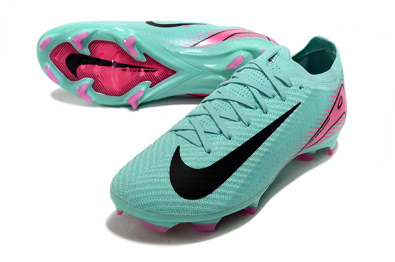 CHUTEIRA NIKE AIR ZOOM MERCURIAL VAPOR 16 ELITE CAMPO - VERDE E ROSA