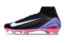 CHUTEIRA NIKE AIR ZOOM MERCURIAL SUPERFLY 10 ELITE CAMPO - PRETA E ROSA