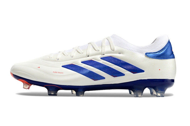 CHUTEIRA ADIDAS COPA PURE II CAMPO "ADVANCEMENT" - BRANCA E AZUL
