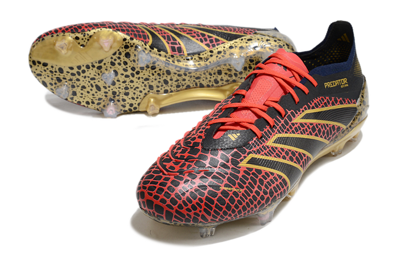 ADIDAS PREDATOR 24 ELITE CAMPO - VERMELHA E AMARELA
