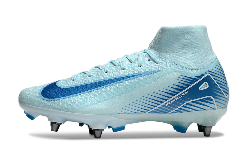CHUTEIRA NIKE AIR ZOOM MERCURIAL SUPERFLY 10 ELITE TRAVA MISTA "MAD AMBITION" - AZUL