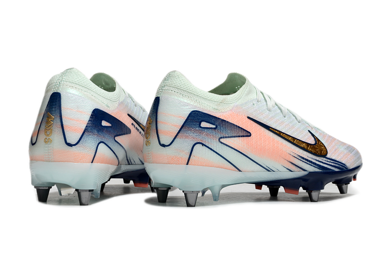 CHUTEIRA NIKE AIR ZOOM MERCURIAL VAPOR 16 ELITE TRAVA MISTA "DREAM SPEED 9" - VERDE ÁGUA E DOURADA