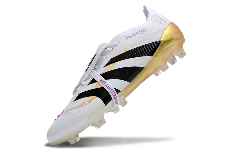 ADIDAS PREDATOR 25 FT ELITE CAMPO - BRANCA E DOURADA