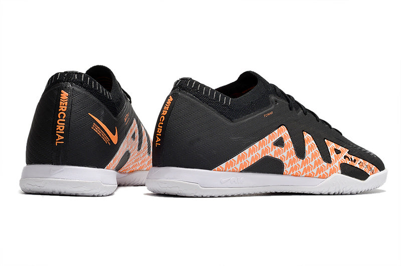 CHUTEIRA NIKE AIR ZOOM MERCURIAL VAPOR 15 ELITE FUTSAL - PRETA E LARANJA