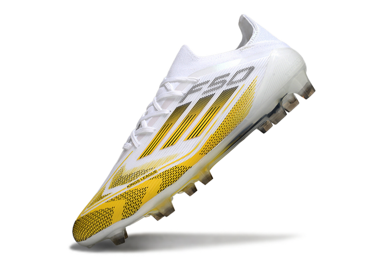 ADIDAS F50.1 ELITE CAMPO - BRANCA E AMARELA