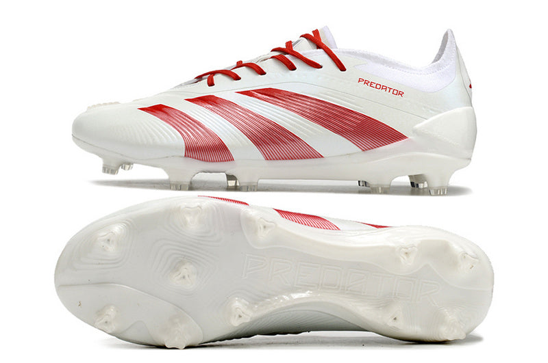 ADIDAS PREDATOR 24 ELITE CAMPO - BRANCA E LARANJA