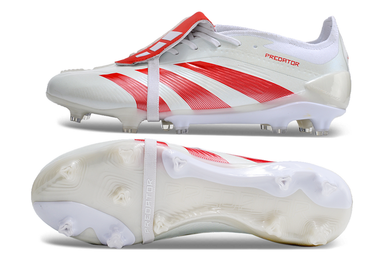 ADIDAS PREDATOR 24 FT ELITE CAMPO - BRANCA E VERMELHA