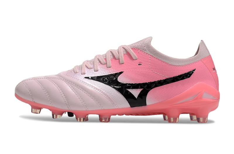 CHUTEIRA MIZUNO MORELIA NEO IV JAPAN CAMPO - ROSA E BRANCA