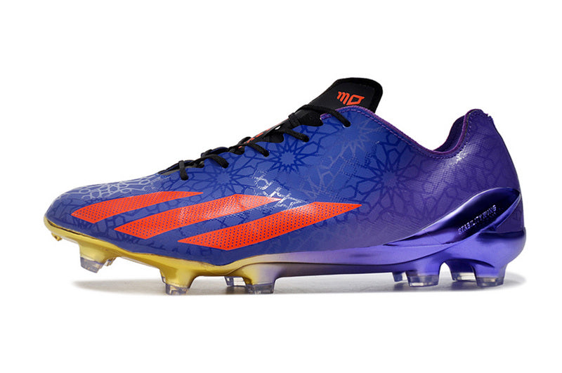 CHUTEIRA ADIDAS X CRAZYFAST+ CAMPO "SALAH" - ROXA E VERMELHA