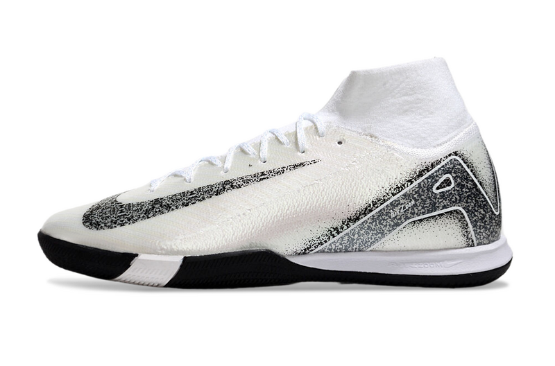 CHUTEIRA NIKE AIR ZOOM MERCURIAL SUPERFLY 10 ELITE FUTSAL - BRANCA E PRETA