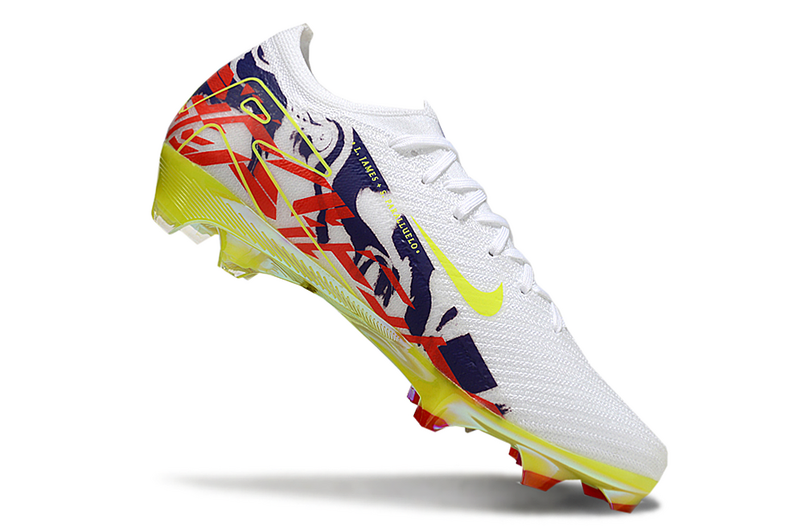 CHUTEIRA NIKE AIR ZOOM MERCURIAL VAPOR 16 ELITE CAMPO - BRANCA E COLORIDA