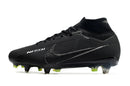 CHUTEIRA NIKE AIR ZOOM MERCURIAL SUPERFLY 9 ELITE TRAVA MISTA FIXA "SHADOW" - PRETA