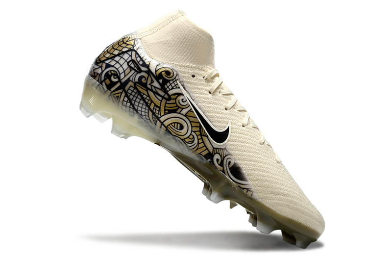 CHUTEIRA NIKE AIR ZOOM MERCURIAL SUPERFLY 10 ELITE CAMPO - BEGE E PRETA