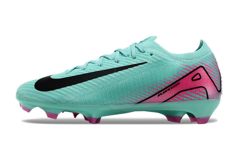 CHUTEIRA NIKE AIR ZOOM MERCURIAL VAPOR 16 ELITE CAMPO - VERDE E ROSA