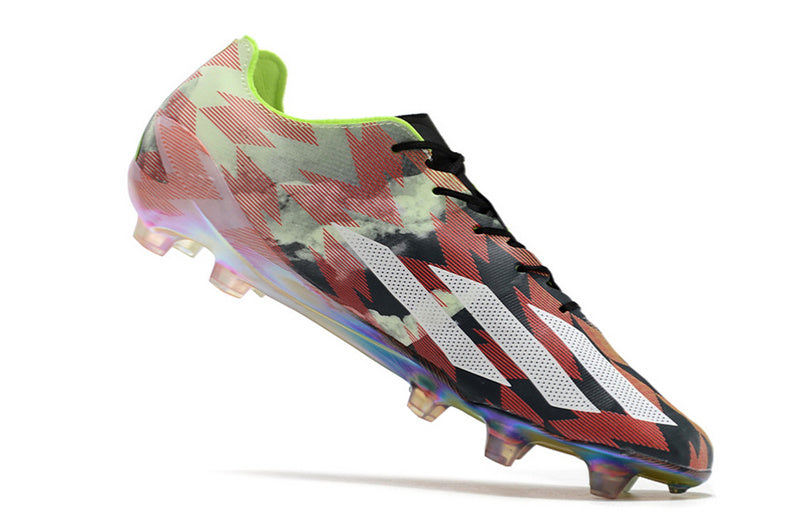 CHUTEIRA ADIDAS X CRAZYFAST+ CAMPO "CRAZYLIGHT" - VERDE E VERMELHA