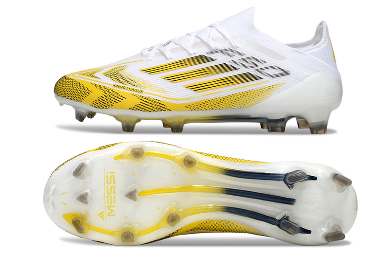 ADIDAS F50.1 ELITE CAMPO - BRANCA E AMARELA