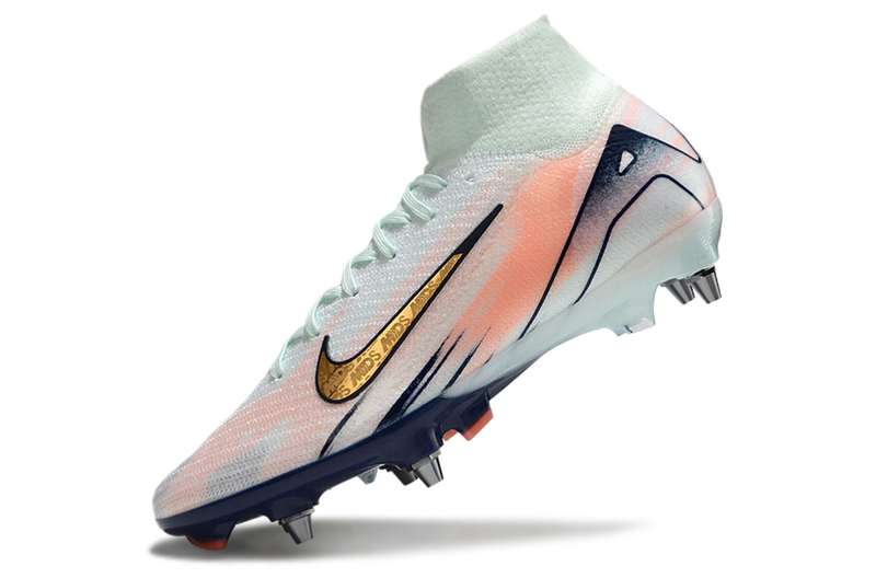 CHUTEIRA NIKE AIR ZOOM MERCURIAL SUPERFLY 10 ELITE TRAVA MISTA "DREAM SPEED 9" - VERDE E DOURADA