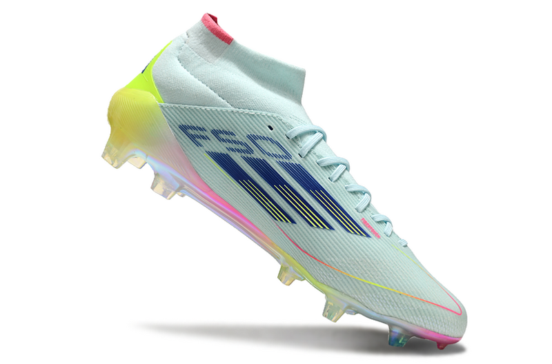 ADIDAS F50.1 MID ELITE CAMPO "OLYMPIC BOOT" - AZUL E COLORIDA